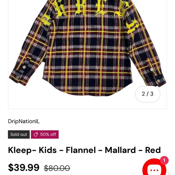 Kids Flannel Button Up - Picture 2 of 5
